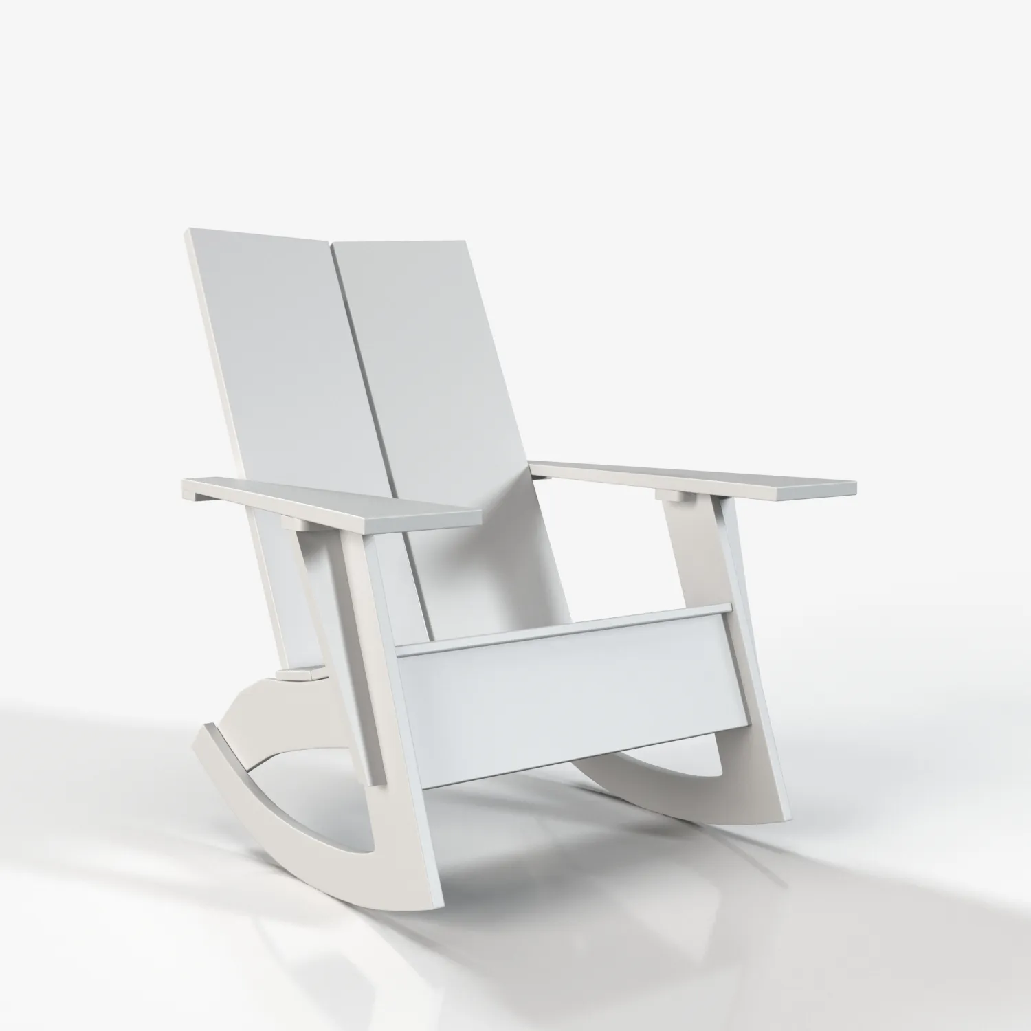 Modern Adirondack Rocking Chair PBR 3D Model_01